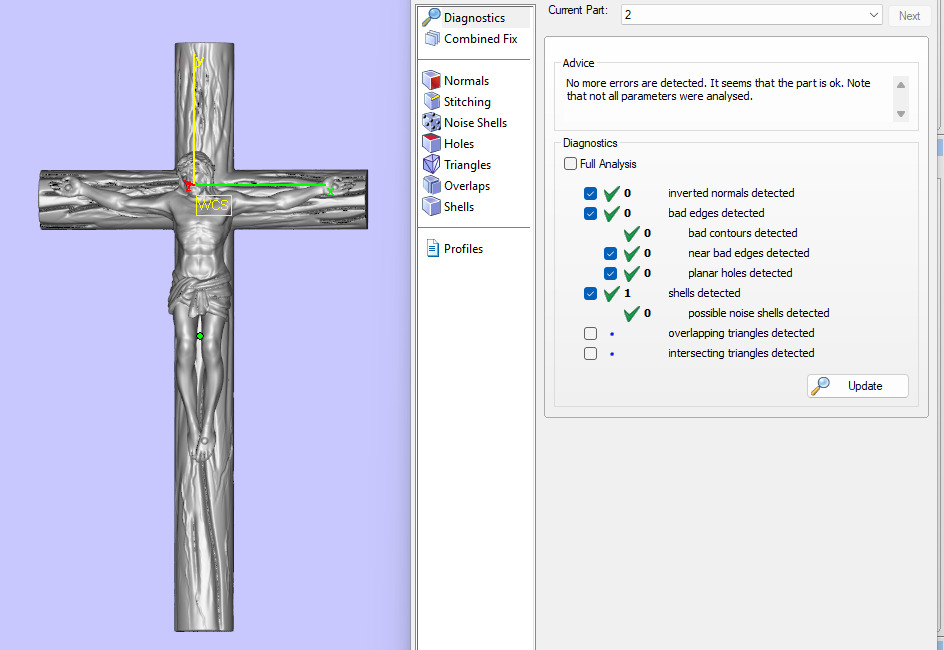 Statue Of Jesus Christ cross 3D print model_3
