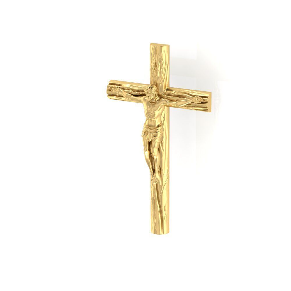 Statue Of Jesus Christ cross 3D print model_1