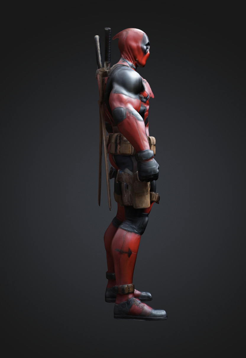 High-Quality Deadpool 3D Model 3D print model_3