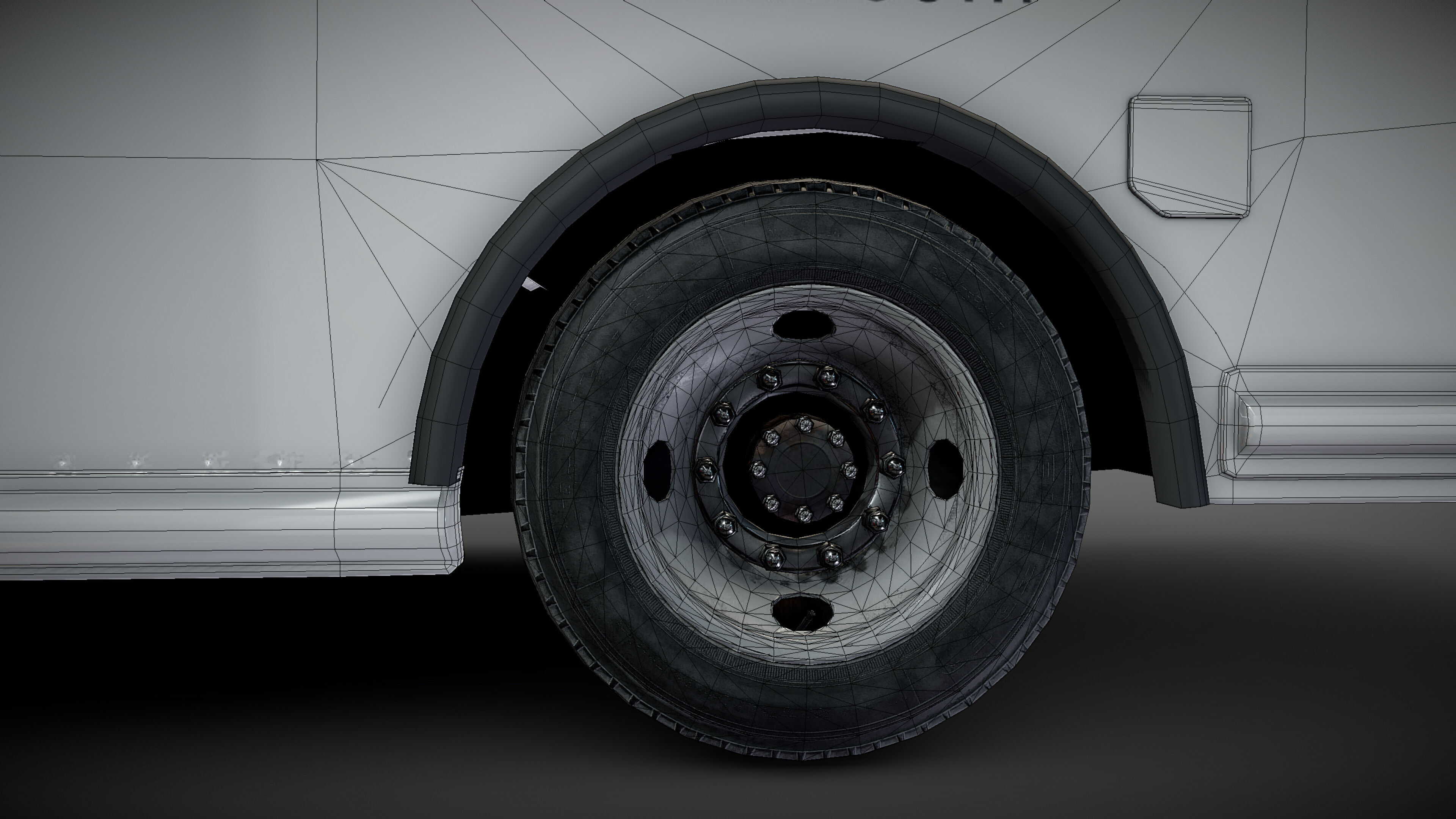 FedEx boxvan Low-poly 3D model_29