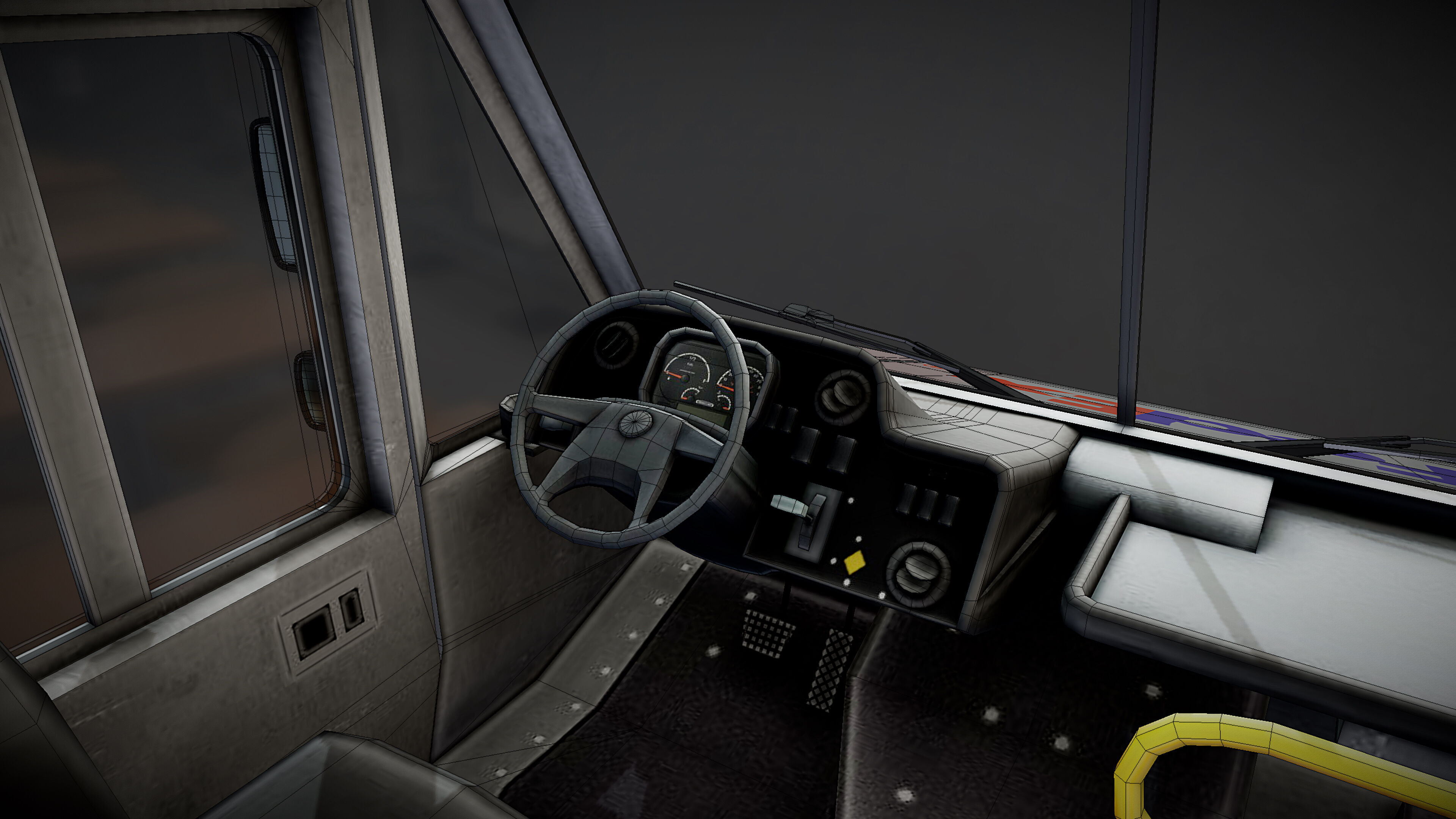 FedEx boxvan Low-poly 3D model_30