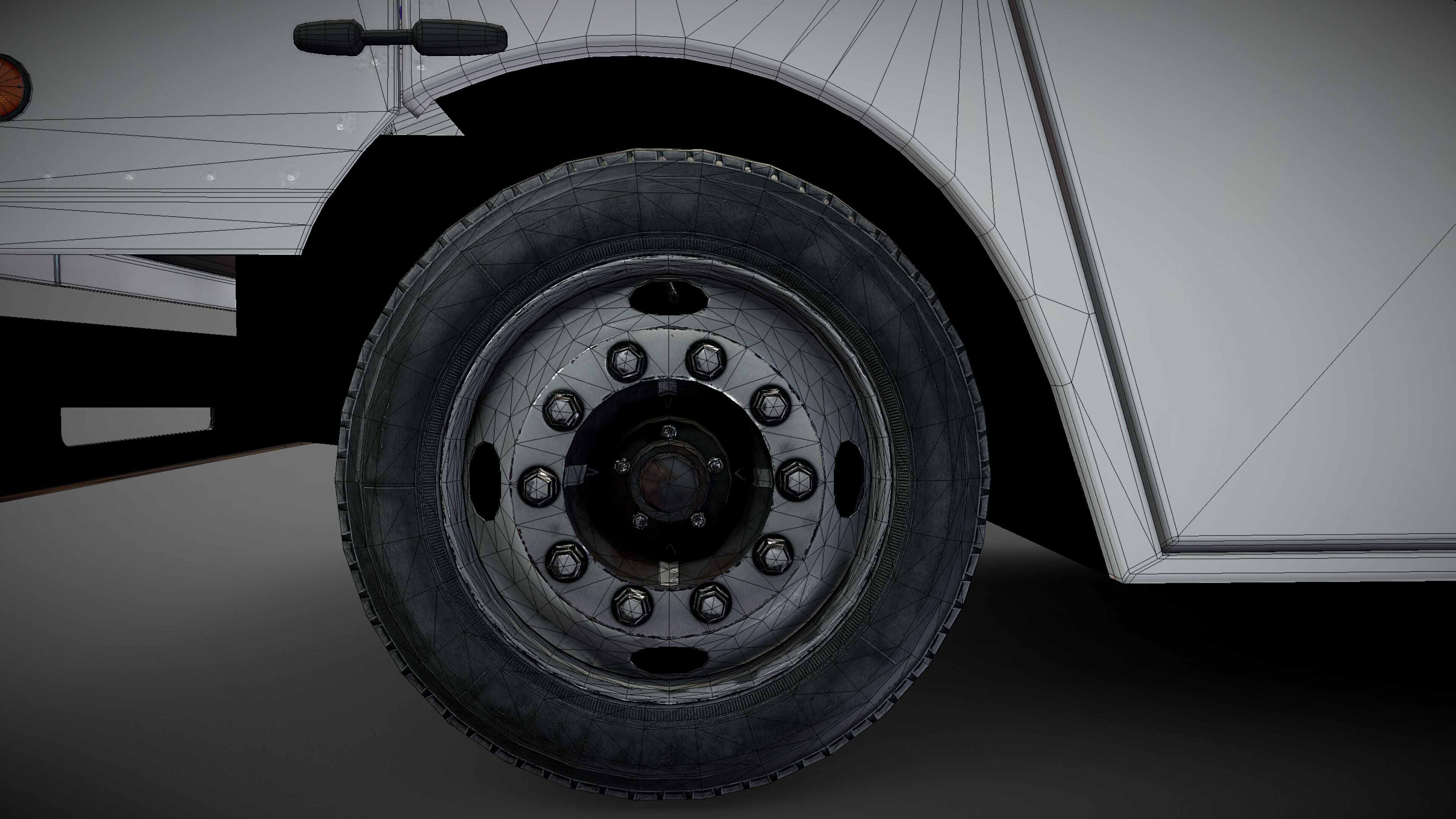 FedEx boxvan Low-poly 3D model_28