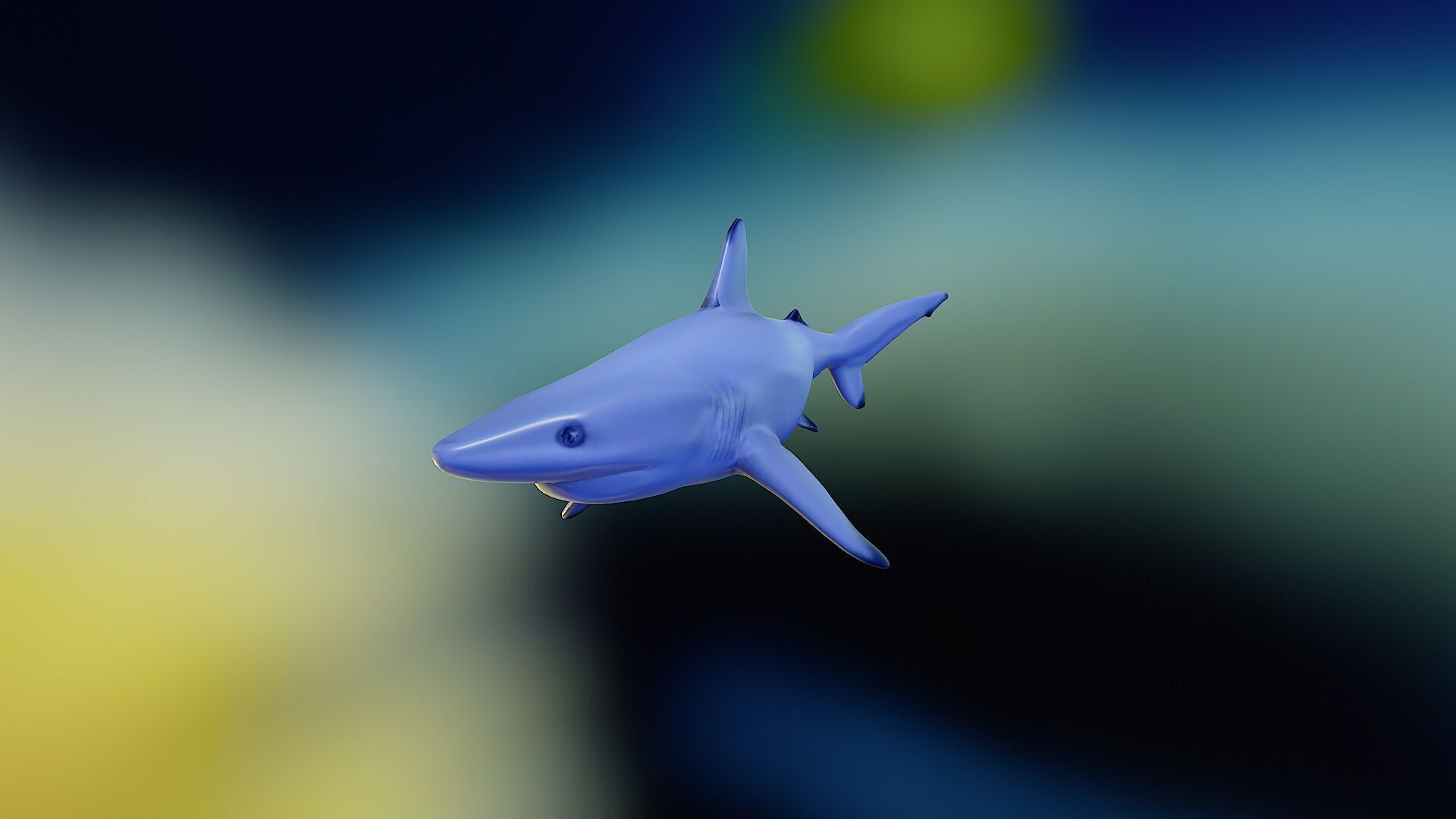 Shark rigging animation PBR Low-poly 3D model_7