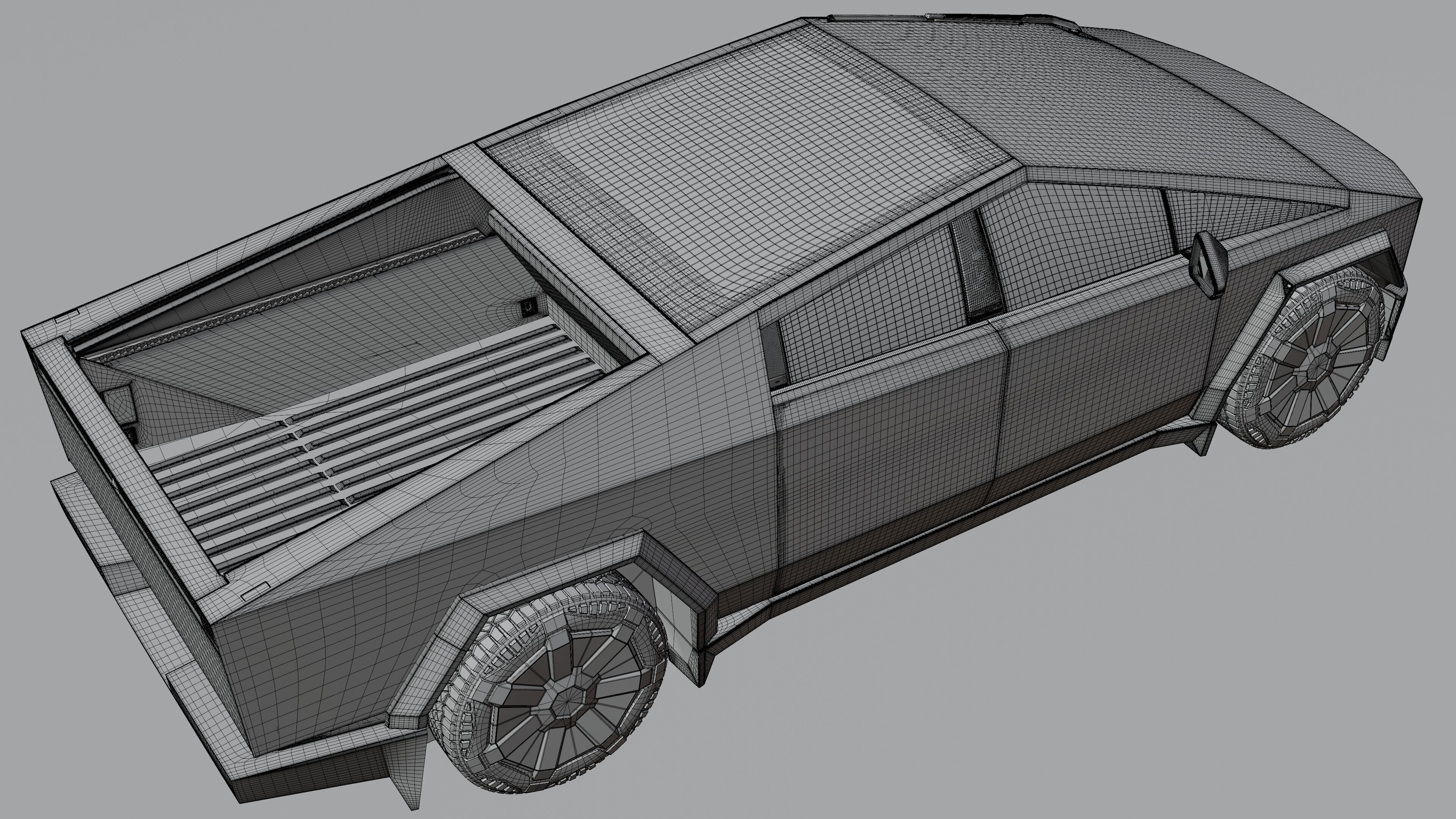 Tesla Cyber Truck 2024 3D model_3