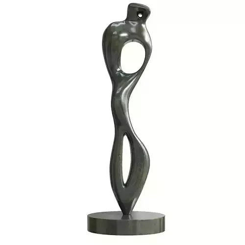 Henry Moore interior form bronze sculpture statue