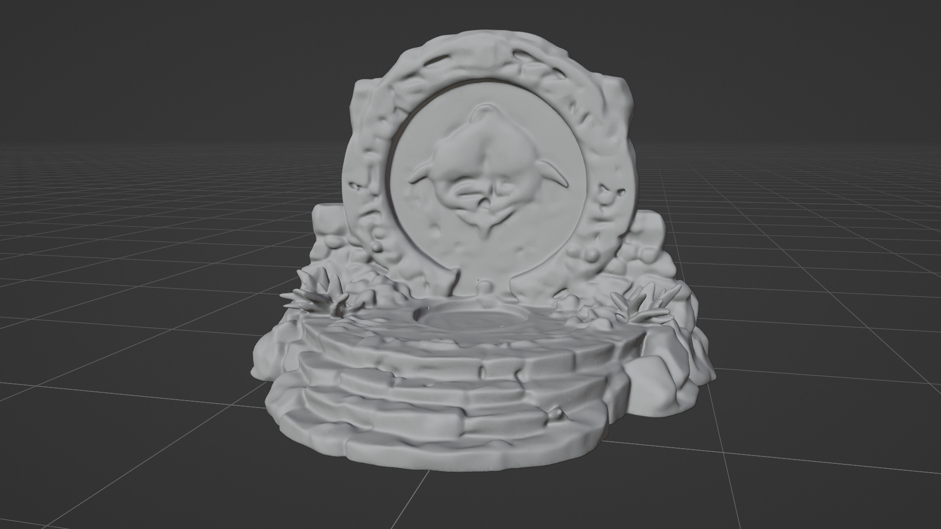 Stone Altar 08 3D model_7