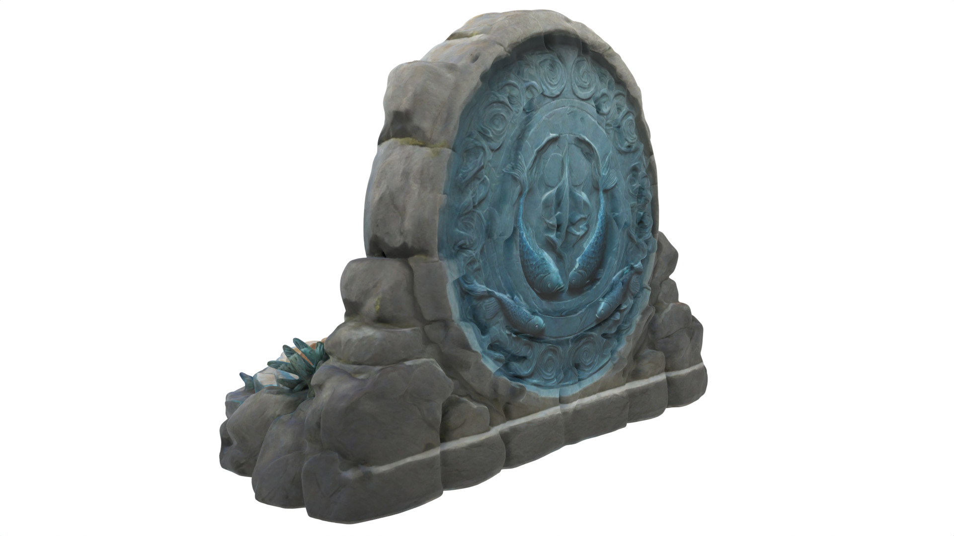Stone Altar 08 3D model_5