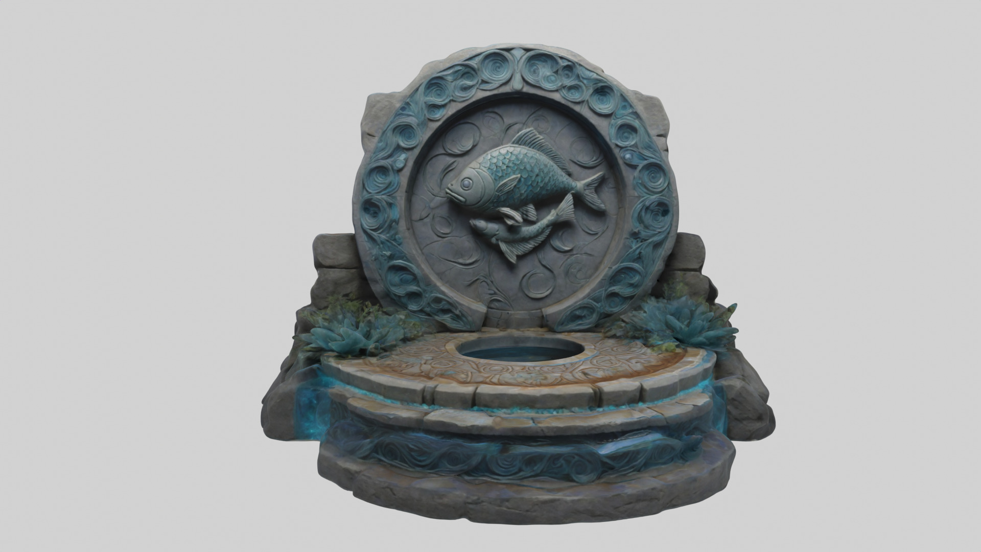 Stone Altar 08 3D model_4