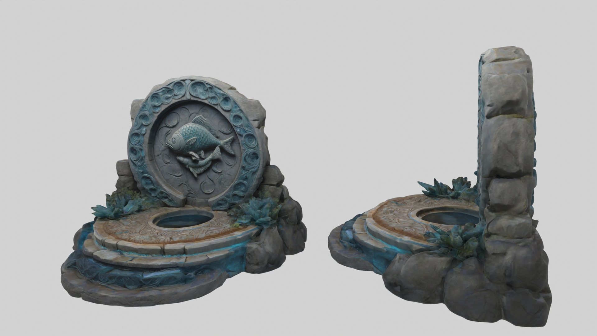 Stone Altar 08 3D model_2