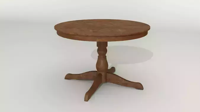 Round Dining Table PBR 4k