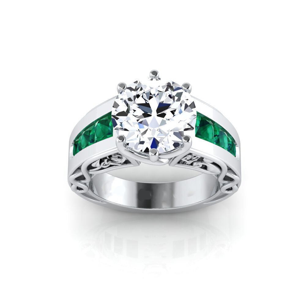 Jack and Sally The Nightmare Before Christmas engagement ring 3D print model_2