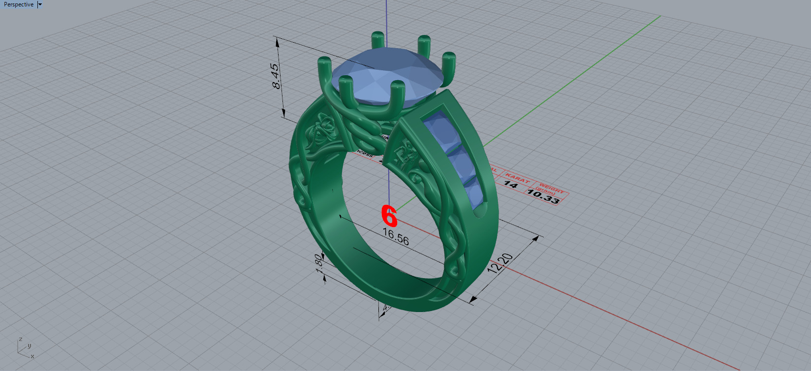 Jack and Sally The Nightmare Before Christmas engagement ring 3D print model_4