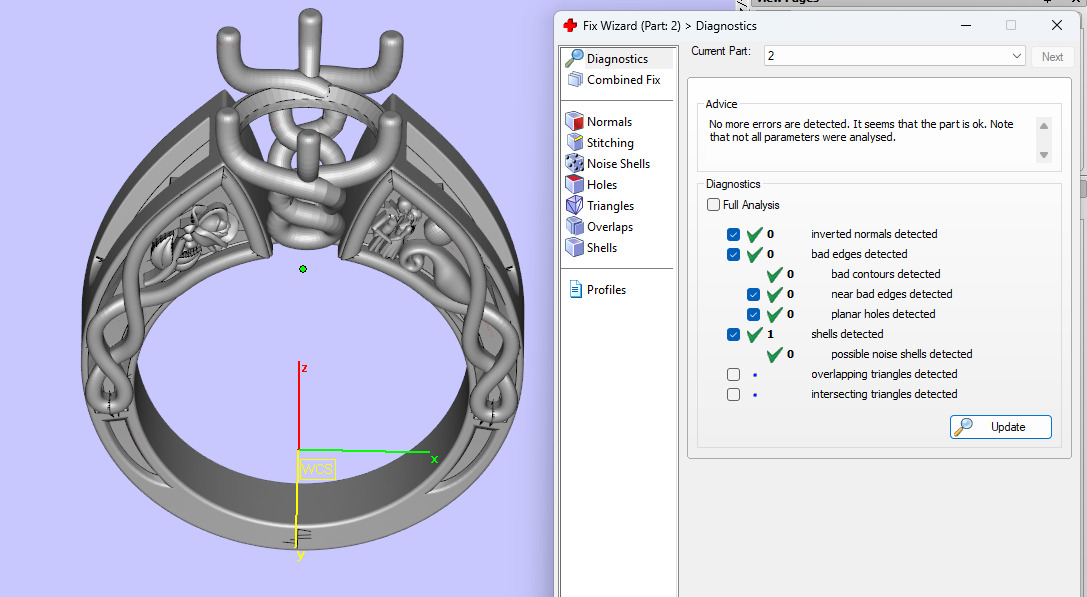 Jack and Sally The Nightmare Before Christmas engagement ring 3D print model_6