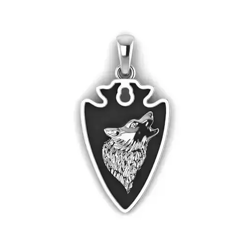 wolf pendant