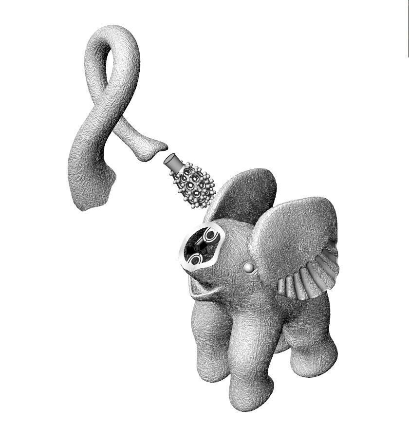 Elephant - DUMAS JOAILLIER -Ole Lynggaard 3D print model_8
