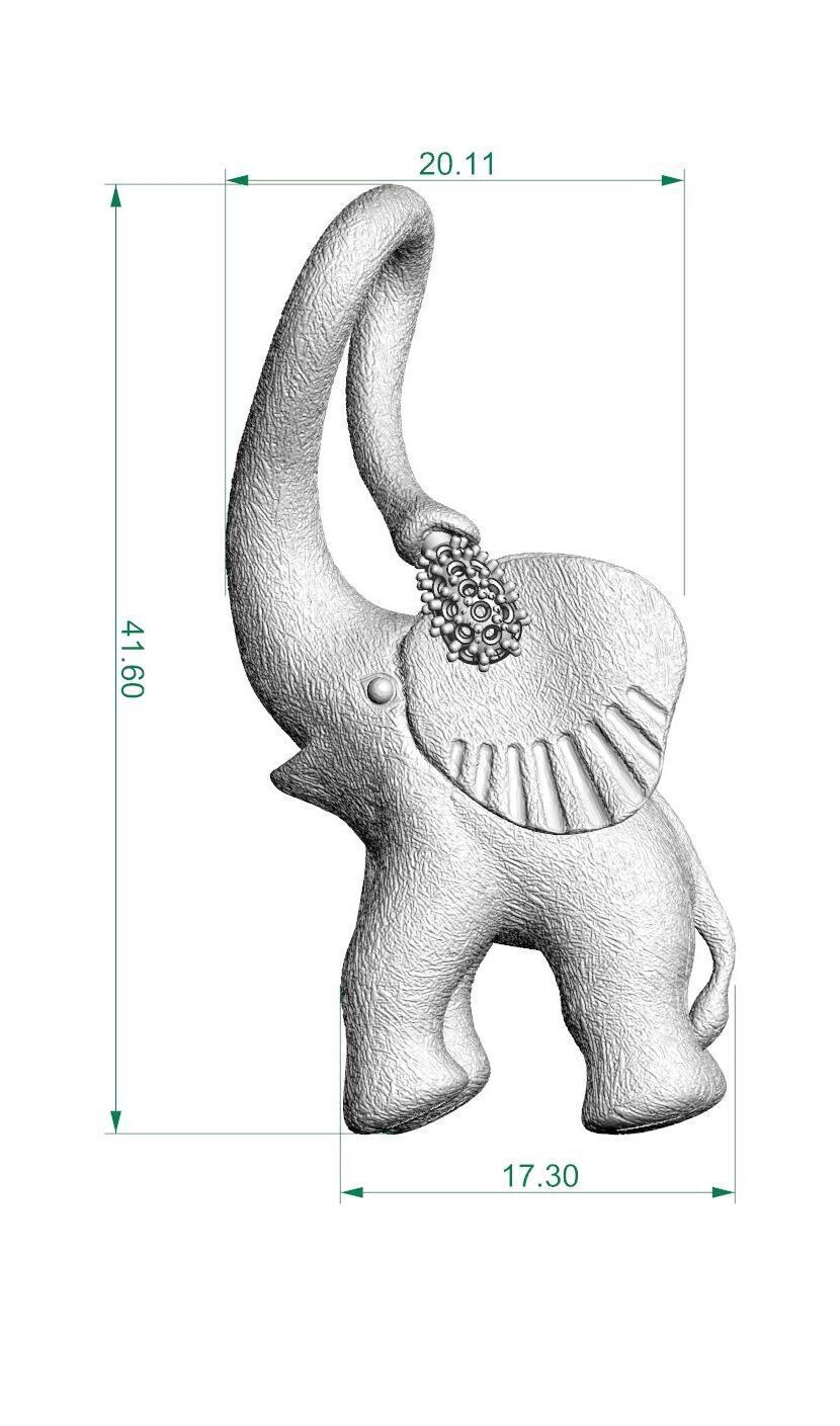 Elephant - DUMAS JOAILLIER -Ole Lynggaard 3D print model_9