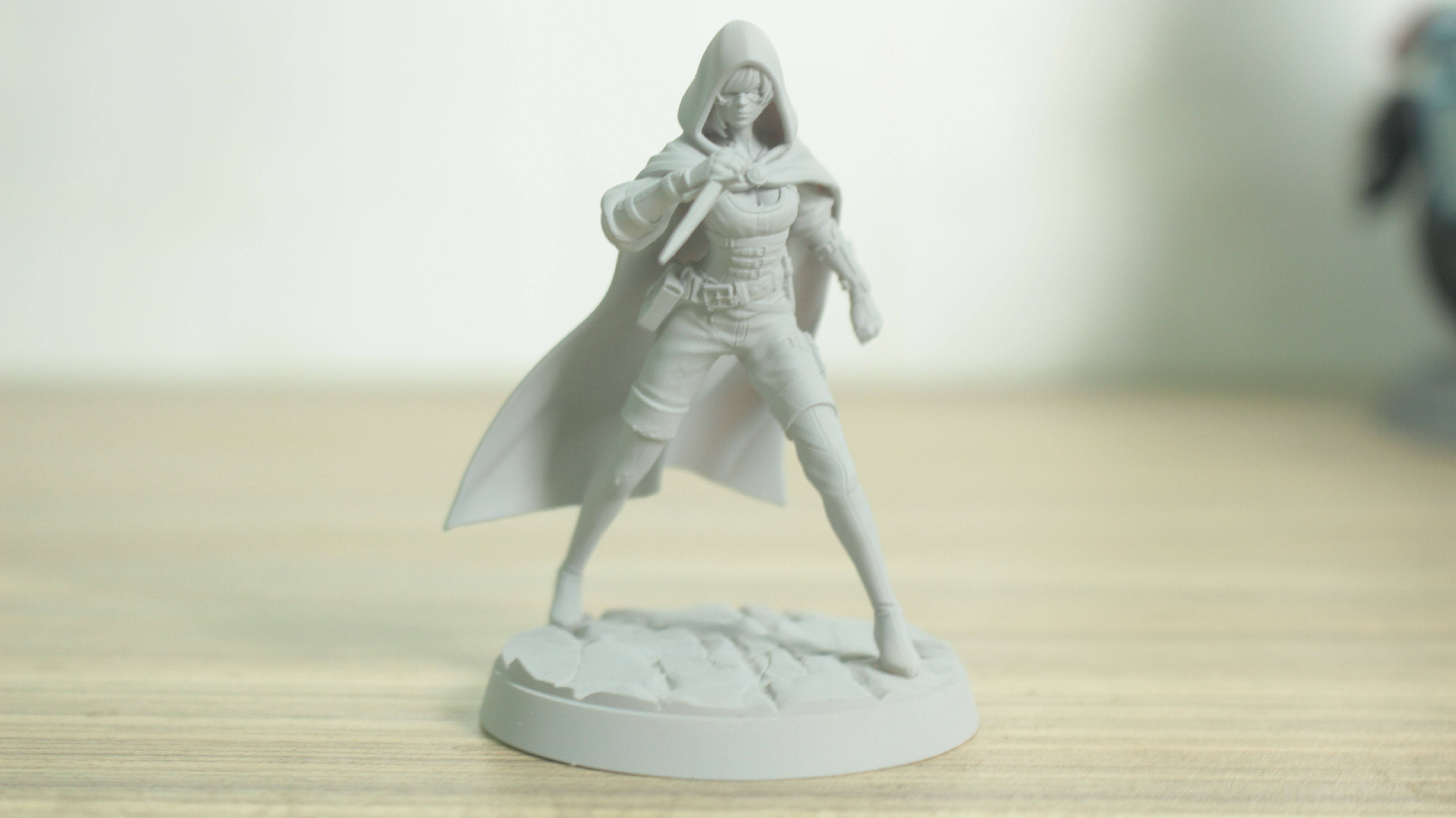 Rouge - DND Miniature - Pre-Supported 3D print model_6