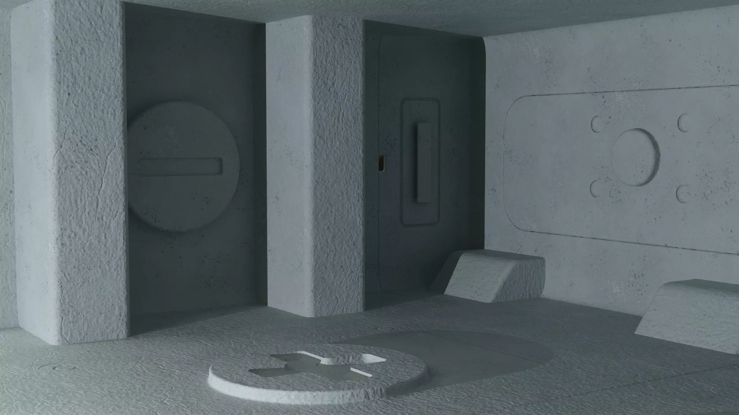 scifi room space  6vol 3D model_0