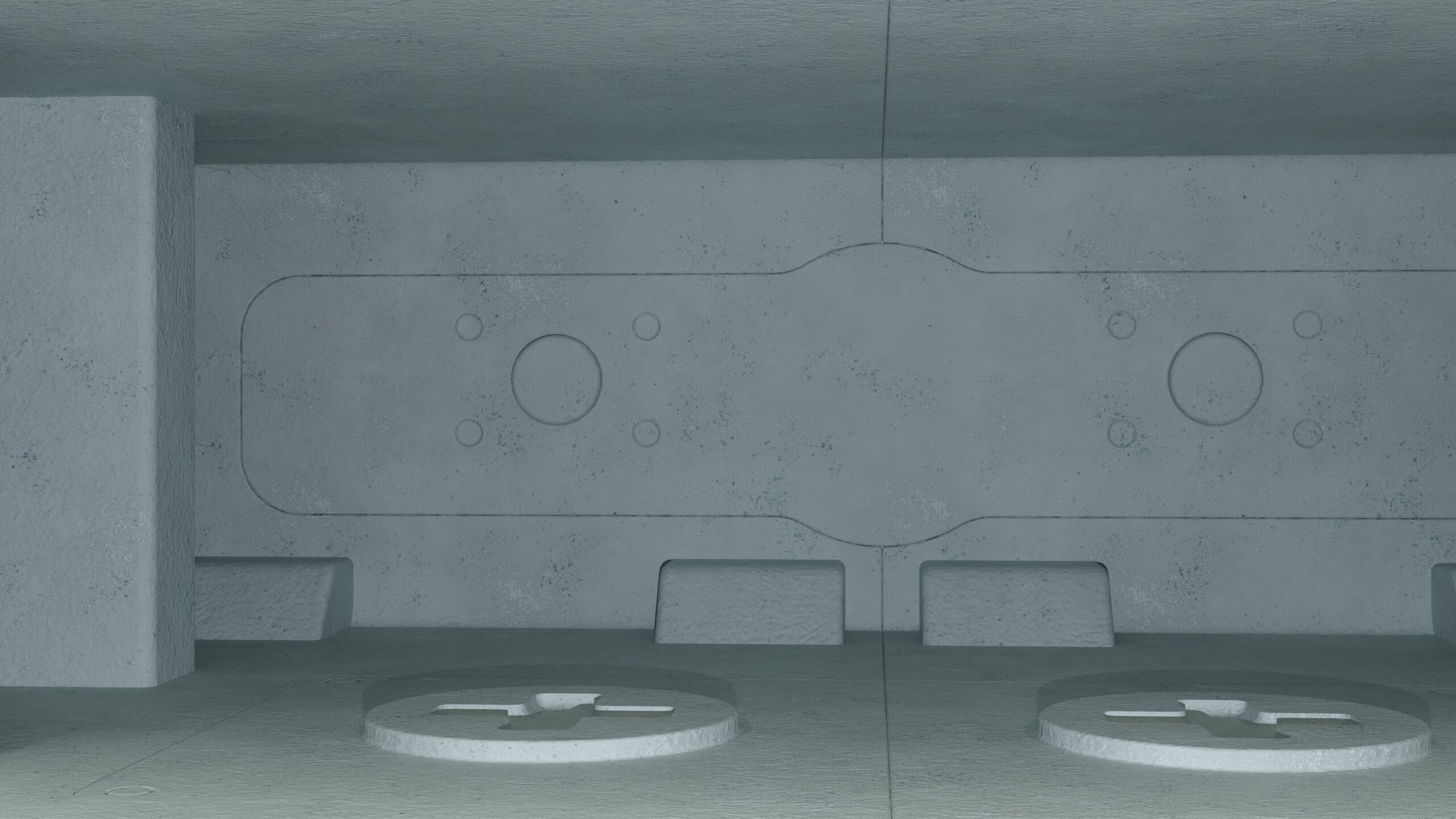 scifi room space  6vol 3D model_8