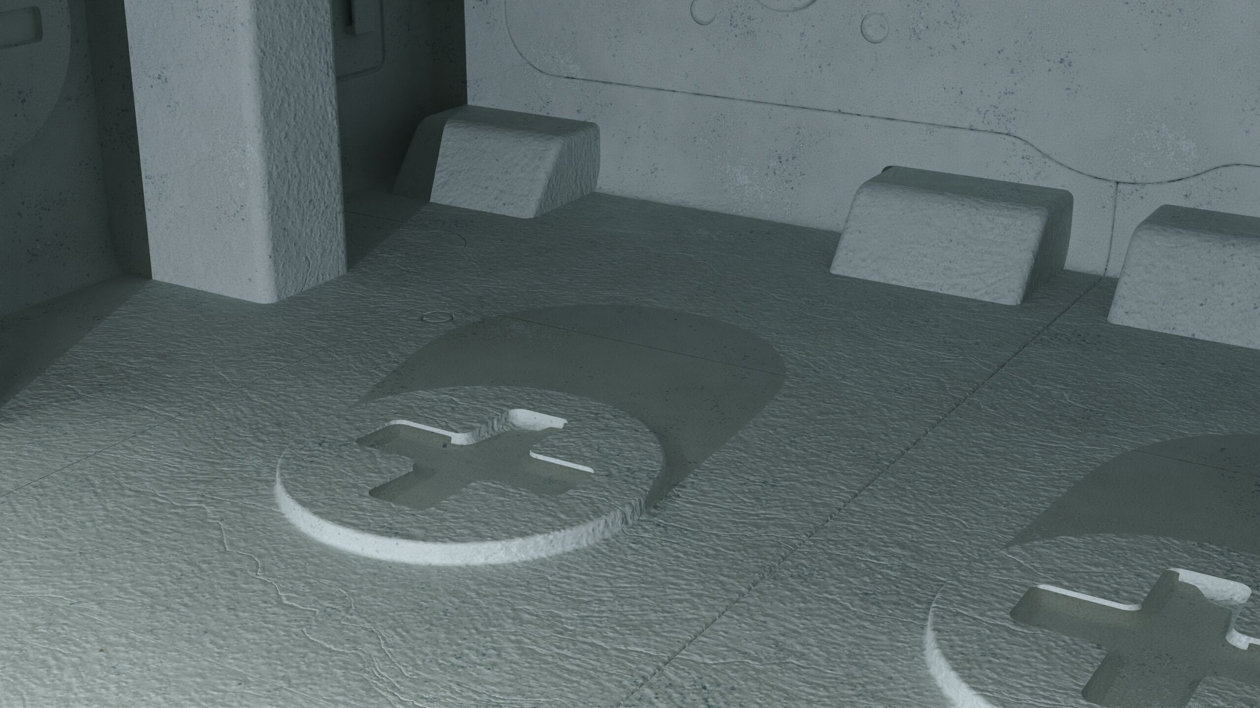 scifi room space  6vol 3D model_4