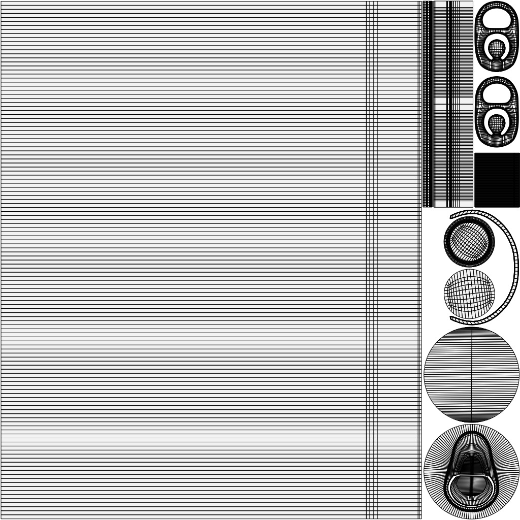 Variety Beverage Cans Pack - Water Droplets Open and Closed Tabs 3D Model Collection_26