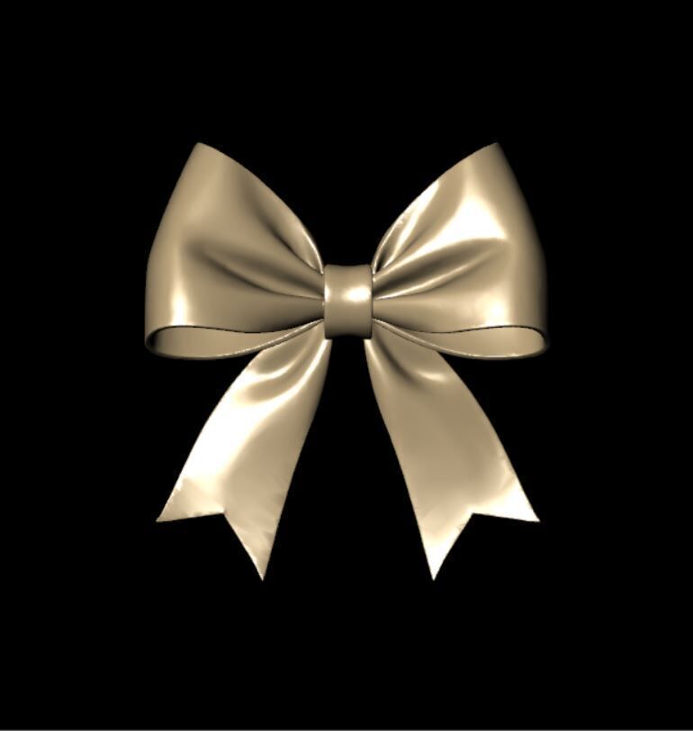 ribbon bow 3D model_5