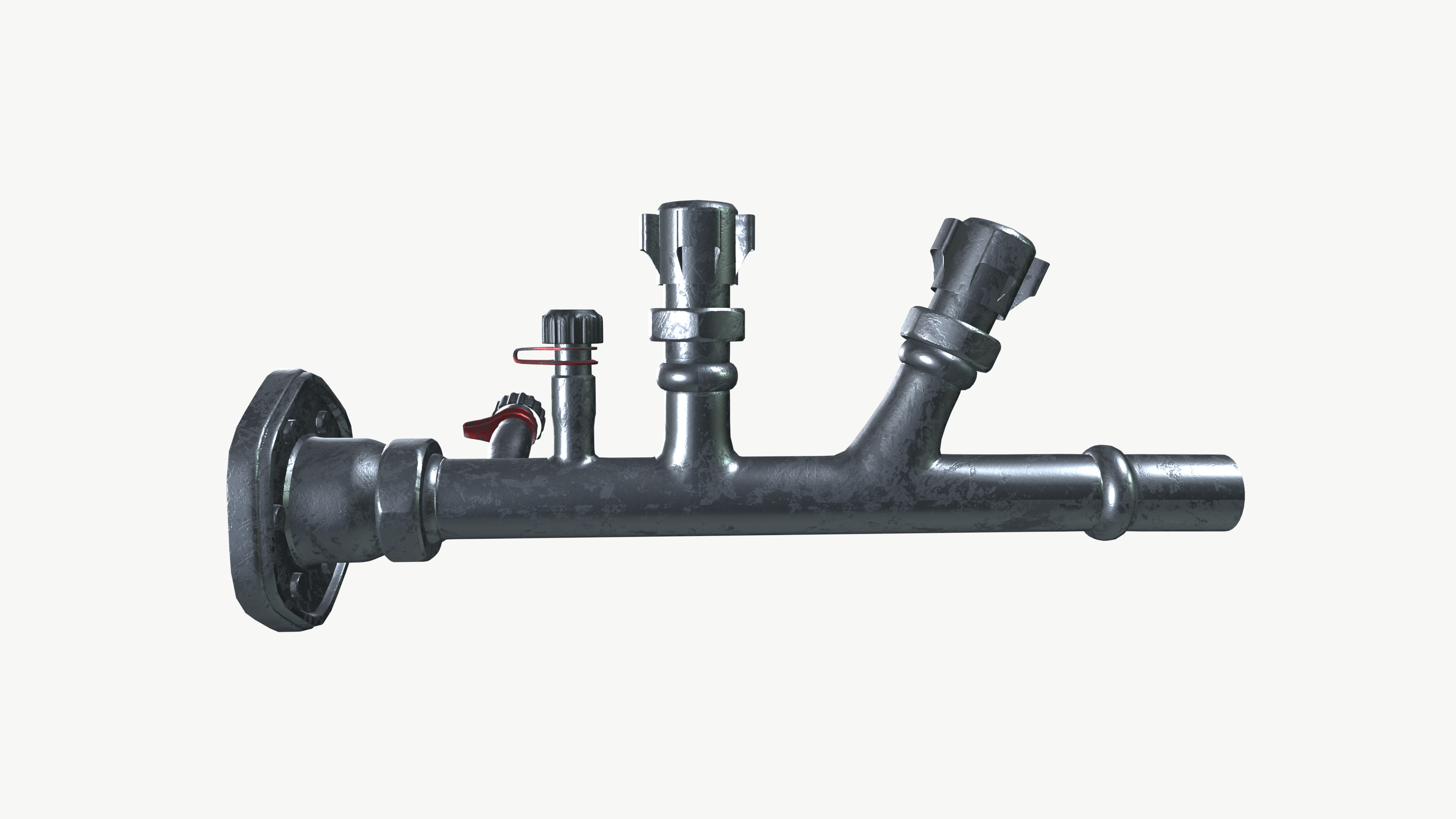 Metal Pipe 3D model_4