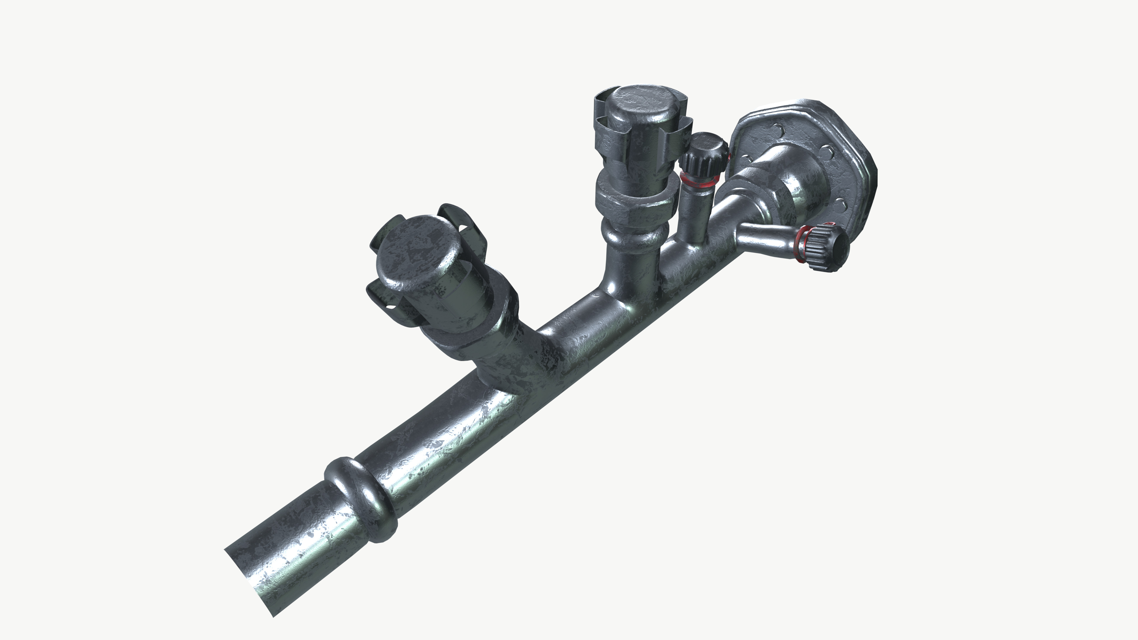 Metal Pipe 3D model_2