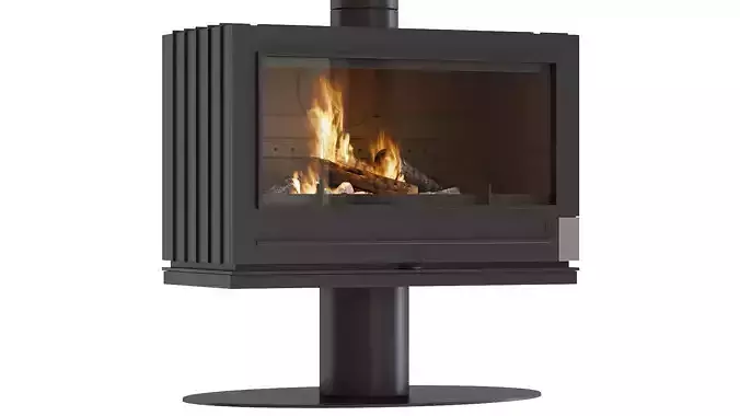Stove-fireplace INVICTA Elton on a leg