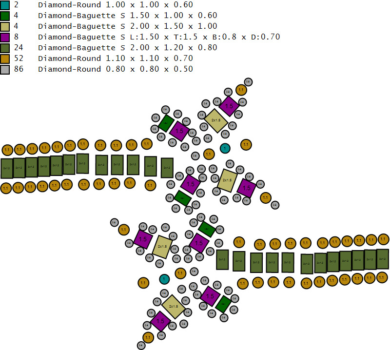 Custom Butterfly Shape Cluster Diamond Ring - Butterfly Ring 3D print model_18