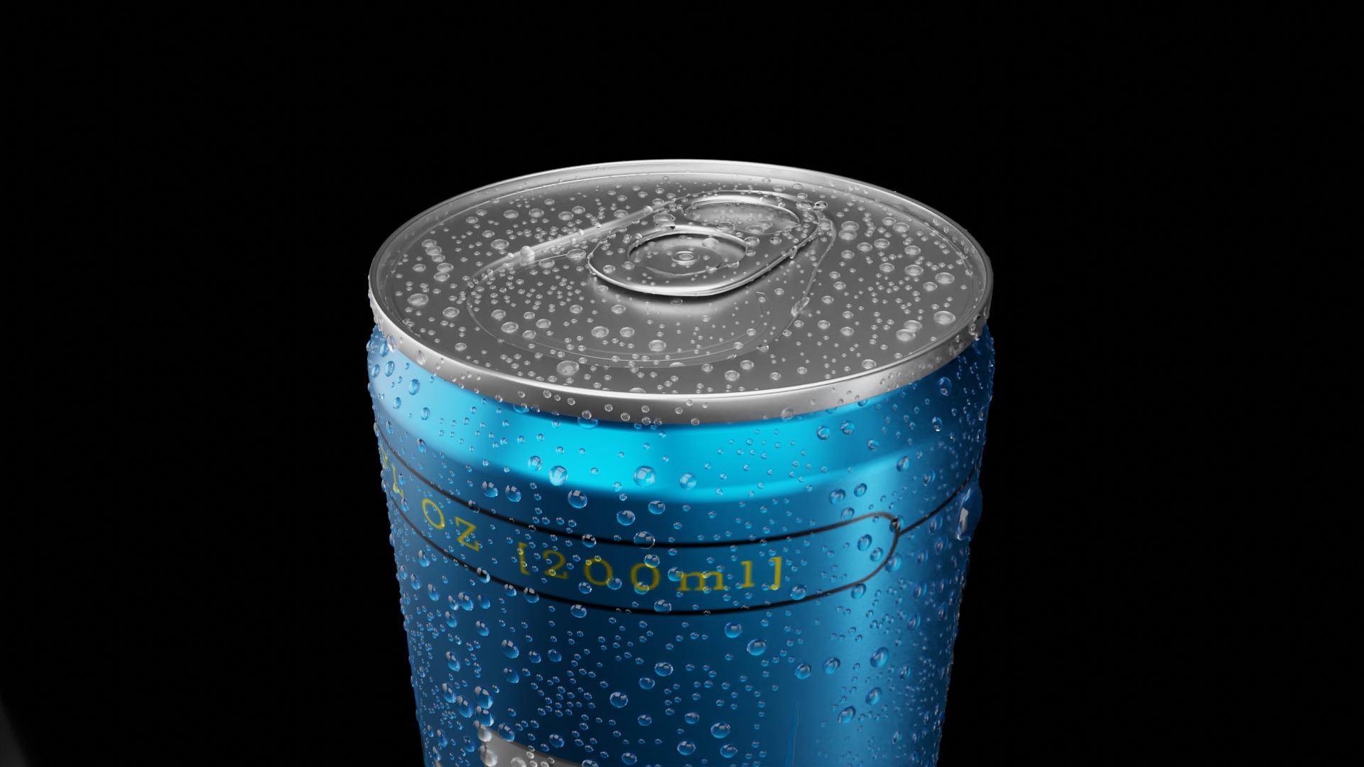 Mixed Beverage Cans Pack - Water Droplets Open and Closed Tabs 3D Model Collection_5