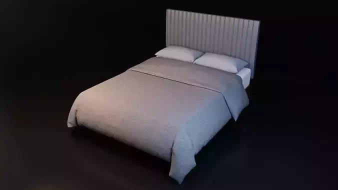 Bed with Pillows