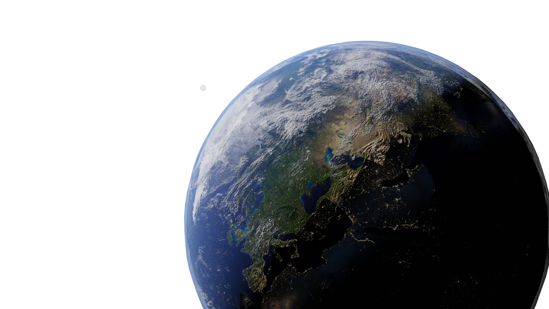 Earth From Space 4K Low-poly 3D model_1