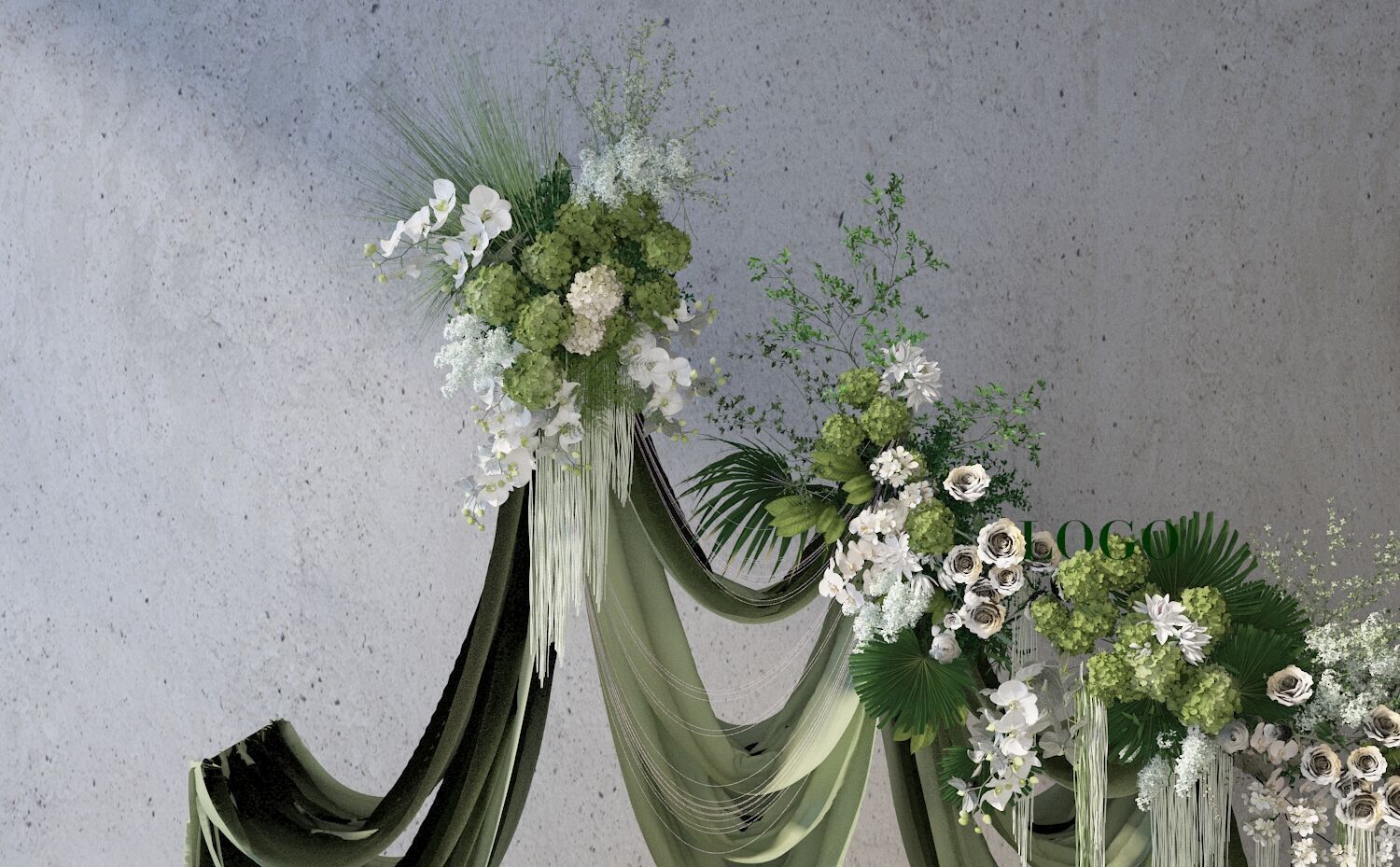 Floristry Fine art display 3D model_3