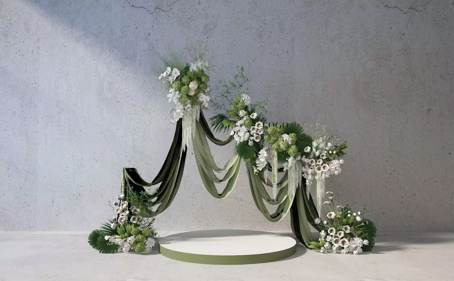 Floristry Fine art display 3D model_0