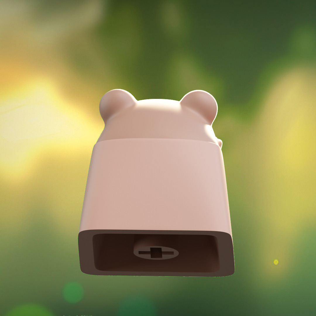 Angry Animals - keycaps to print - Mechanical keyboard 3D print model_12