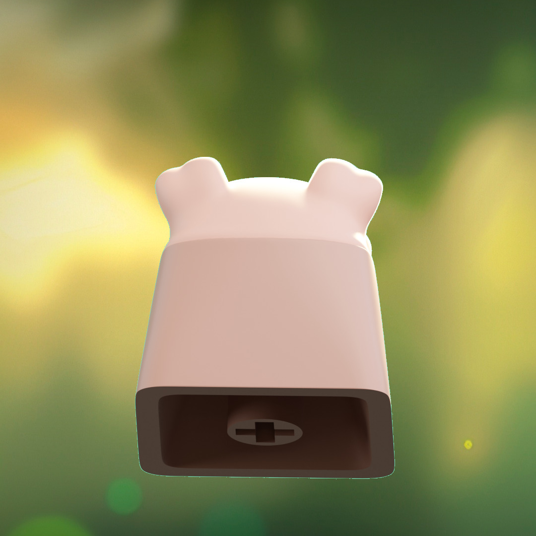 Angry Animals - keycaps to print - Mechanical keyboard 3D print model_29