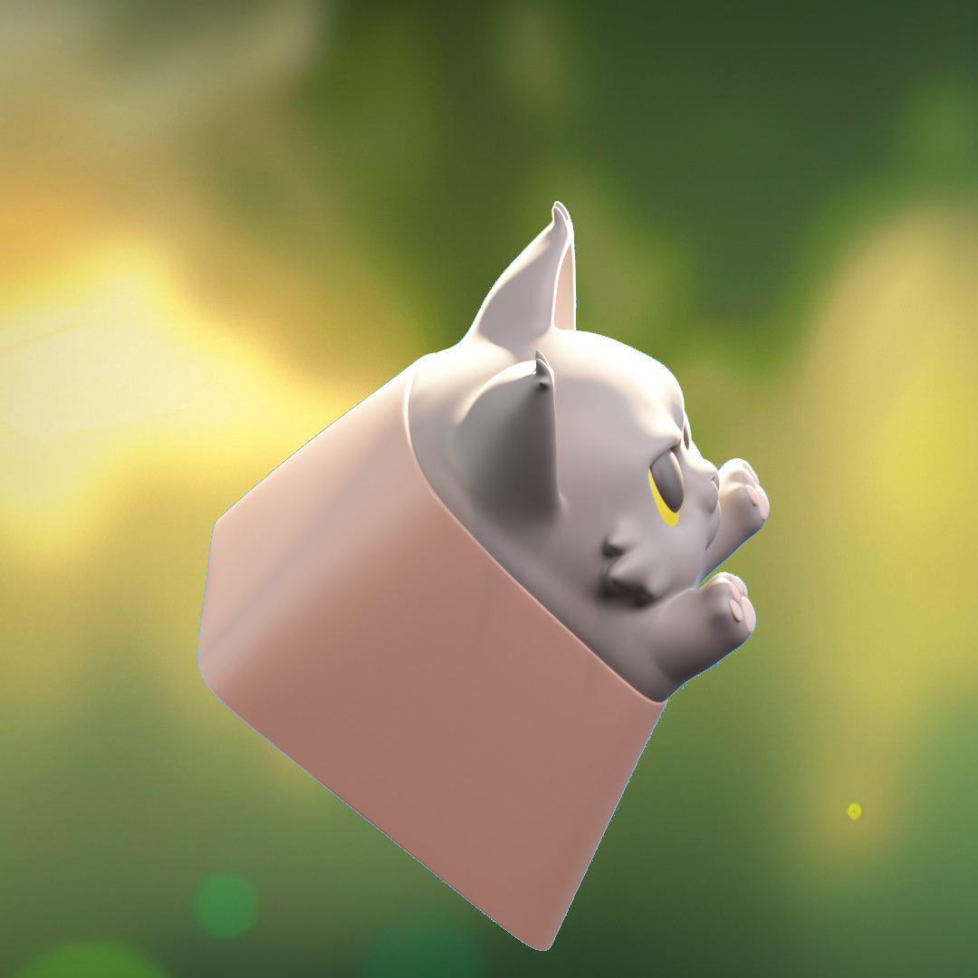 Angry Animals - keycaps to print - Mechanical keyboard 3D print model_22