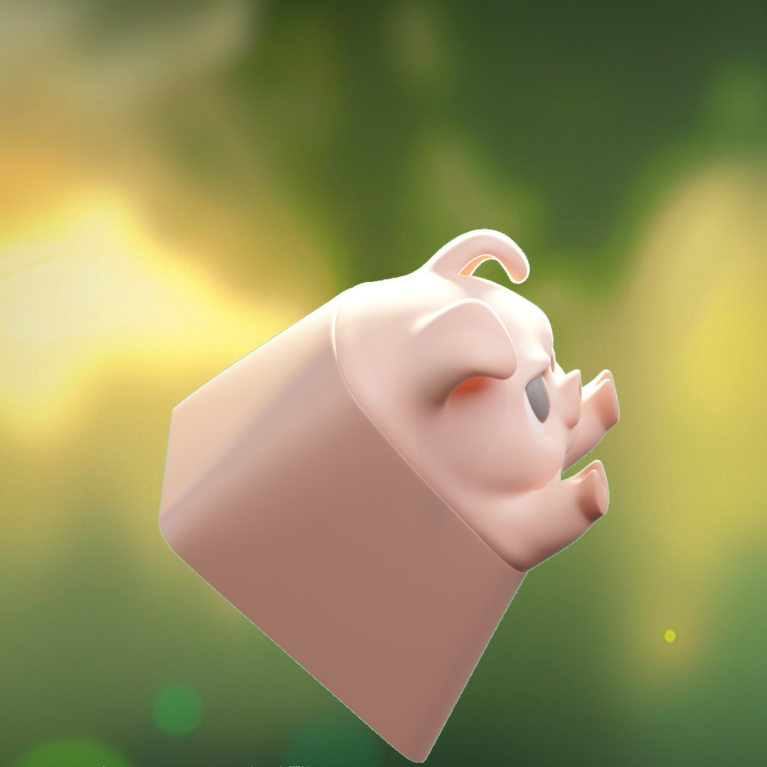 Angry Animals - keycaps to print - Mechanical keyboard 3D print model_28