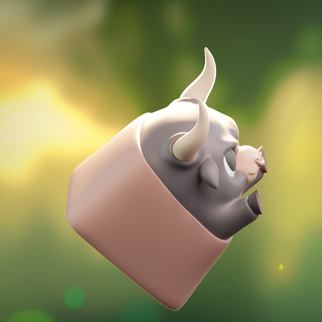 Angry Animals - keycaps to print - Mechanical keyboard 3D print model_18