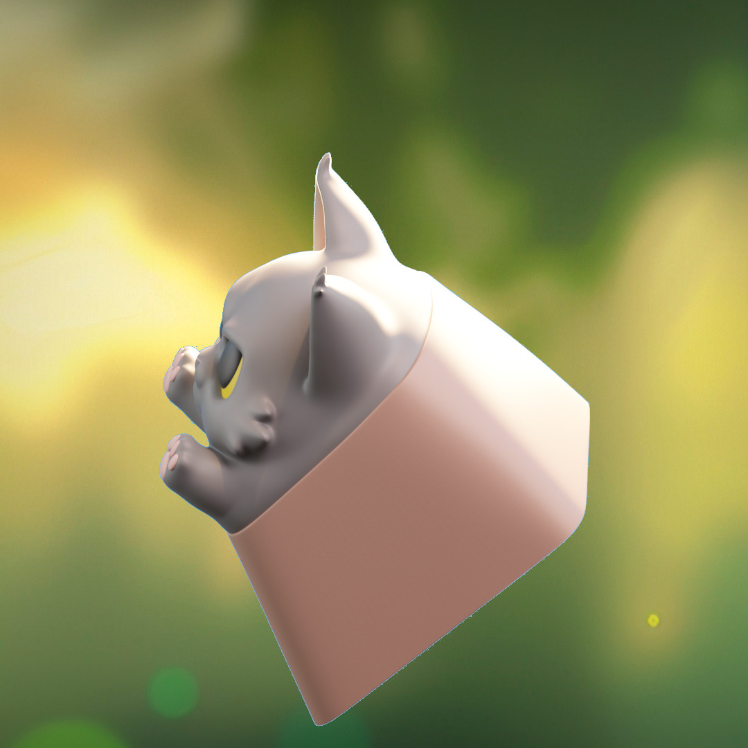 Angry Animals - keycaps to print - Mechanical keyboard 3D print model_19