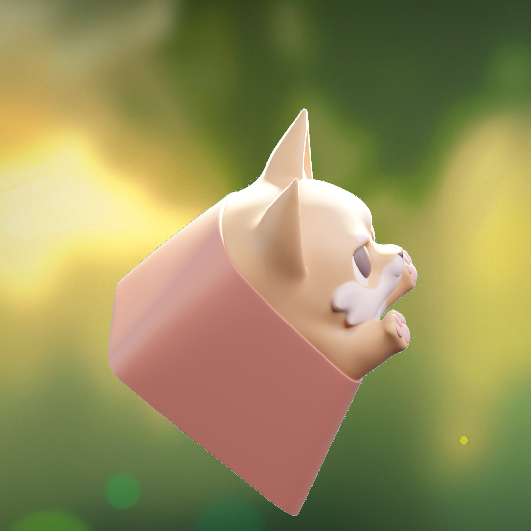 Angry Animals - keycaps to print - Mechanical keyboard 3D print model_25