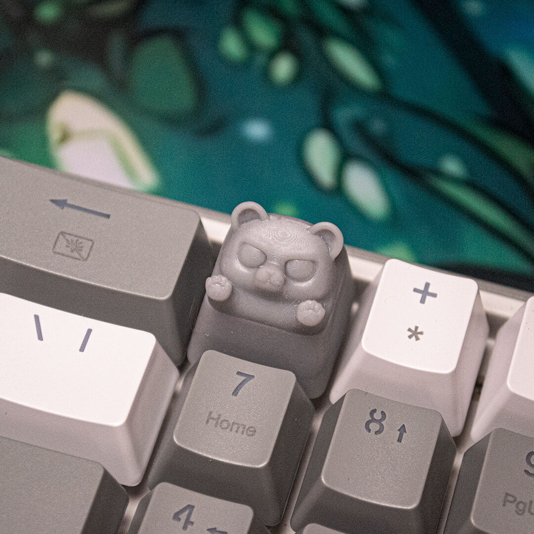 Angry Animals - keycaps to print - Mechanical keyboard 3D print model_6