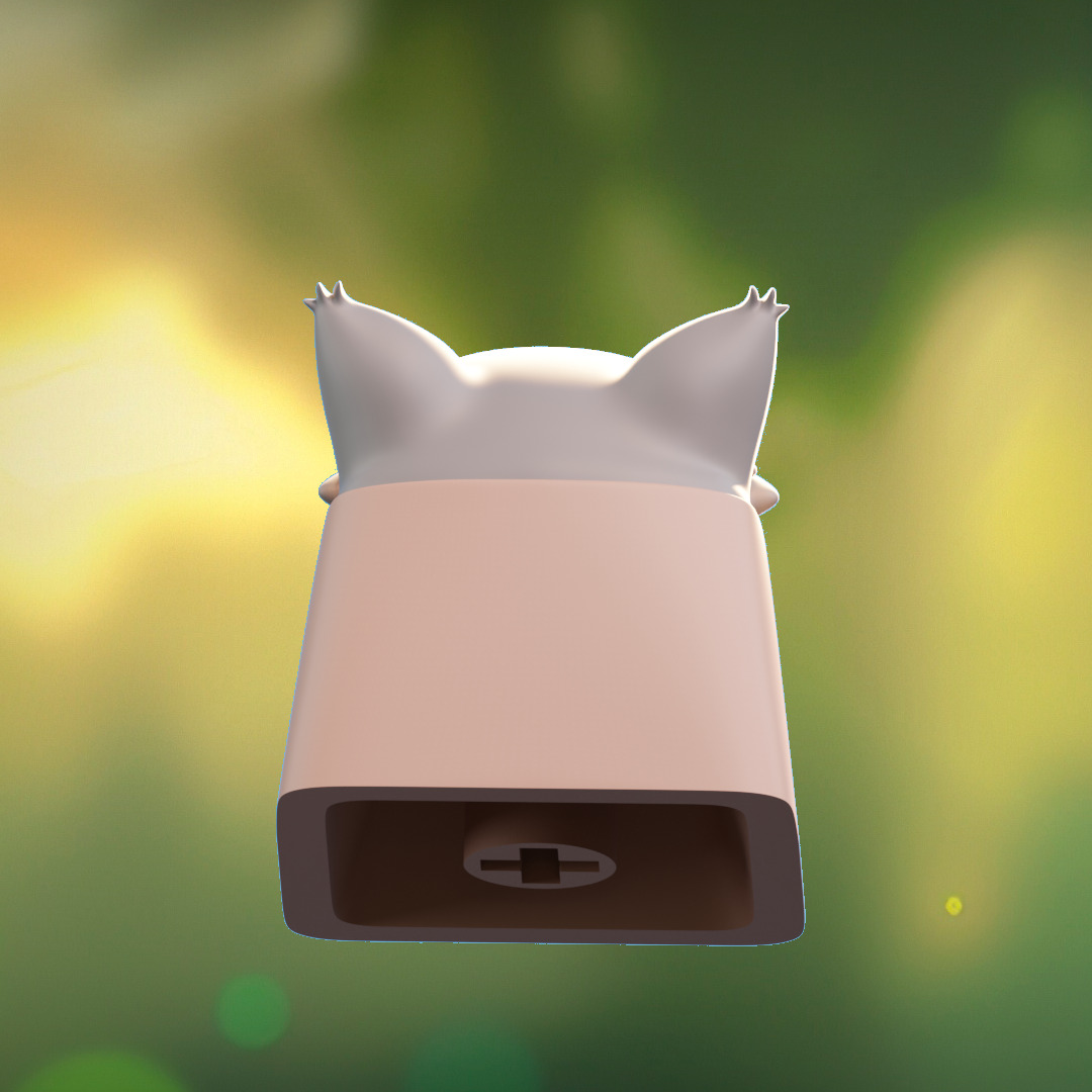 Angry Animals - keycaps to print - Mechanical keyboard 3D print model_20