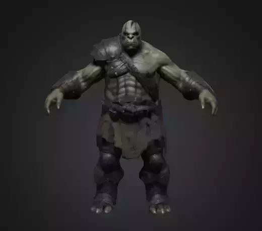 Orc Warrior Rigged Unreal Engine Ready