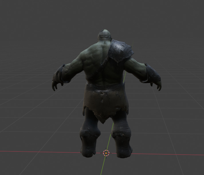 Orc Warrior Rigged Unreal Engine Ready Low-poly 3D model_3