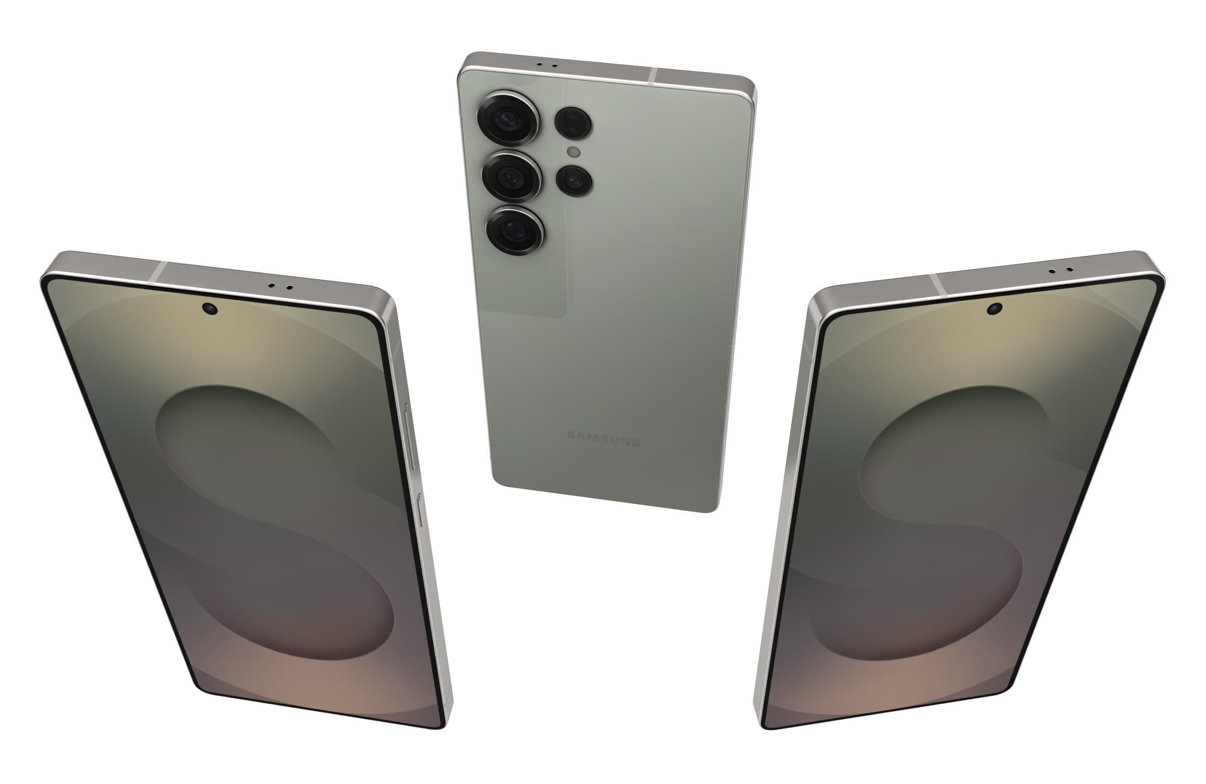 Samsung Galaxy S25 Ultra Titanium Jadegreen 3D model_10