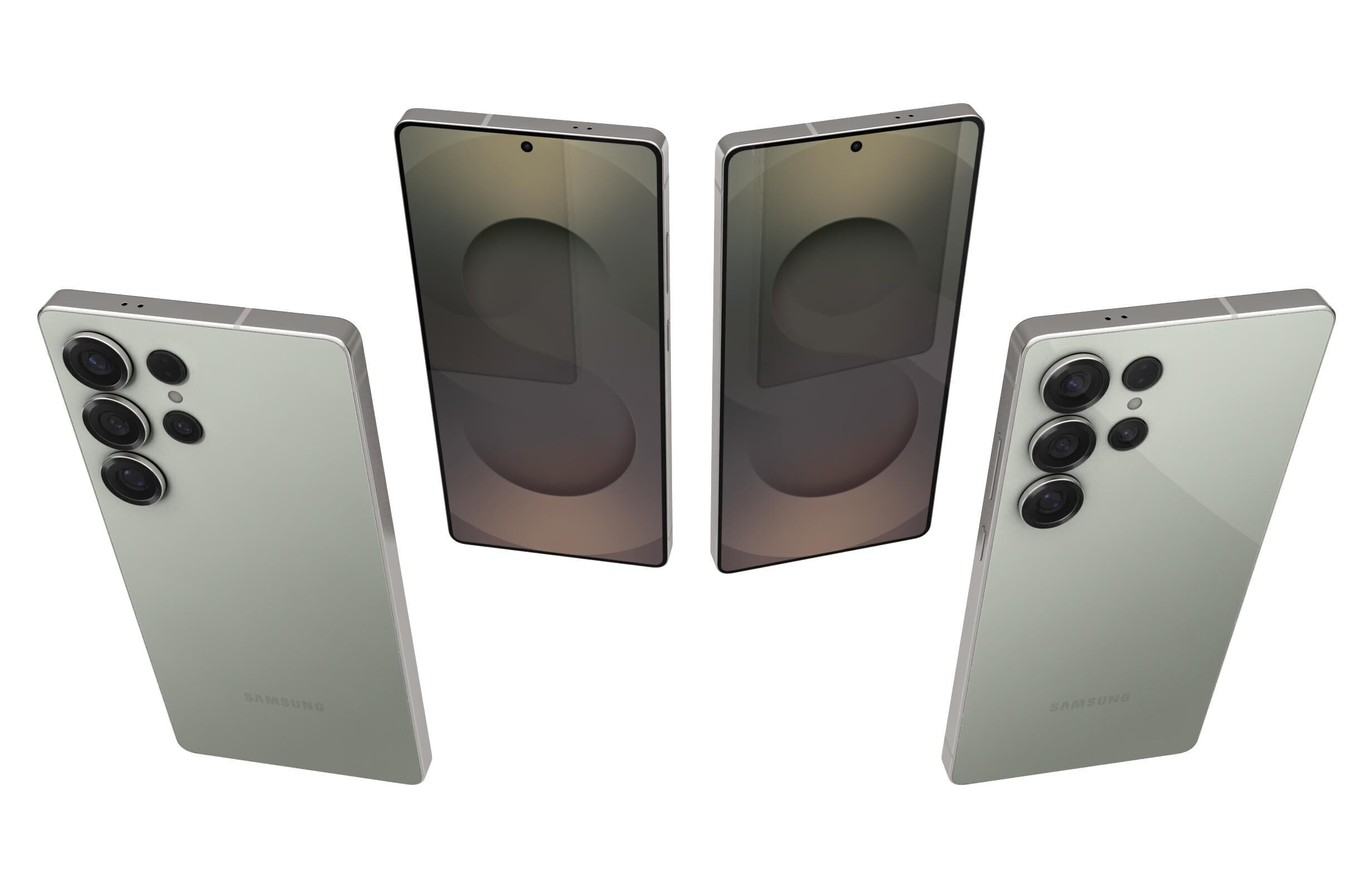 Samsung Galaxy S25 Ultra Titanium Jadegreen 3D model_20