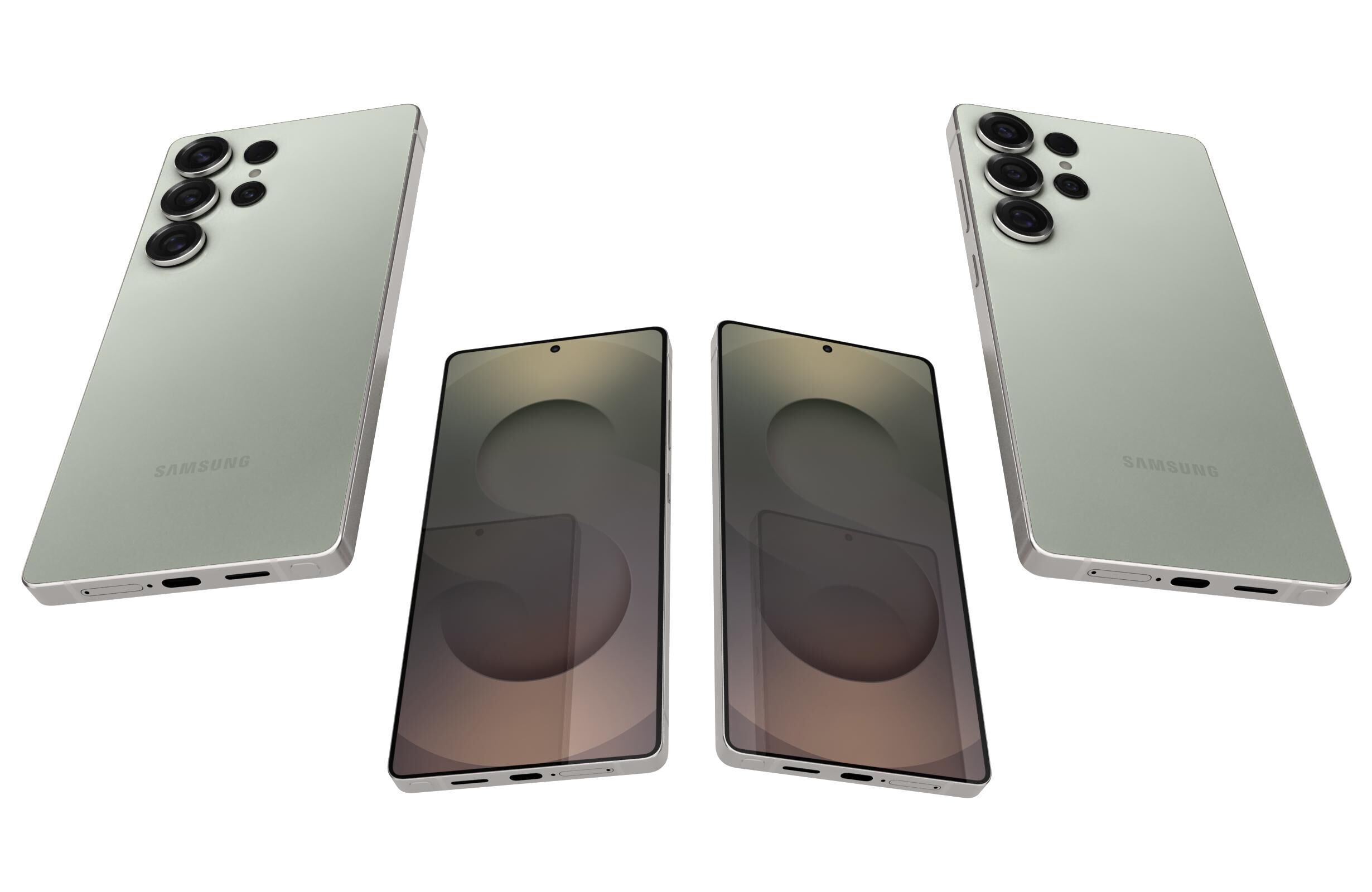 Samsung Galaxy S25 Ultra Titanium Jadegreen 3D model_21