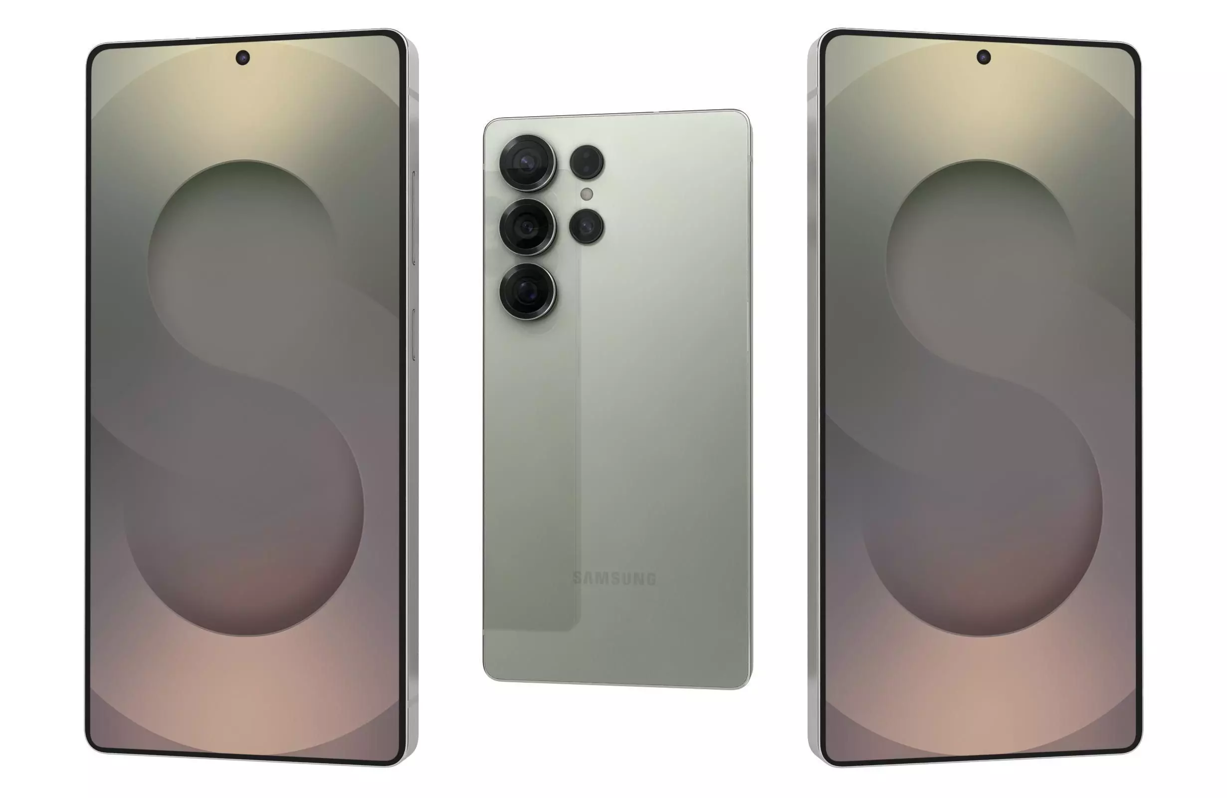 Samsung Galaxy S25 Ultra Titanium Jadegreen 3D model_0